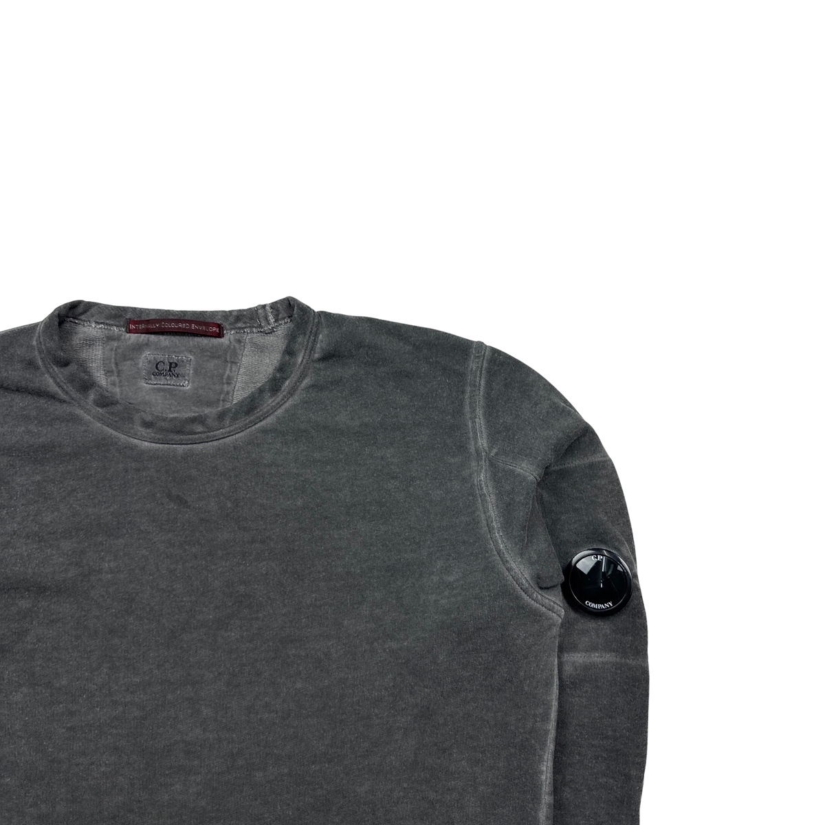 CP Company Grey ICE Re-Colour Crewneck Sweatshirt - Small
