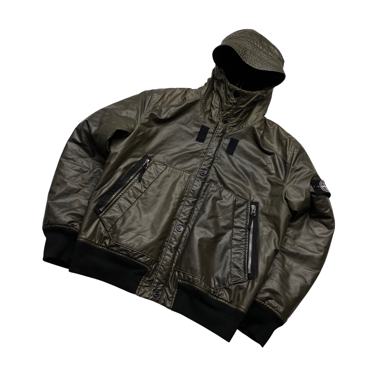 Stone Island 2011 Khaki Waxed ICE 2 Jacket - XL – Mat's Island