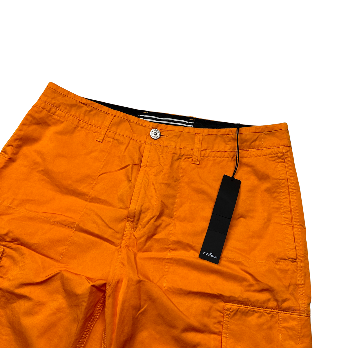 Stone Island 2023 Orange Regular Fit Cargo Twill TC Trousers - 34