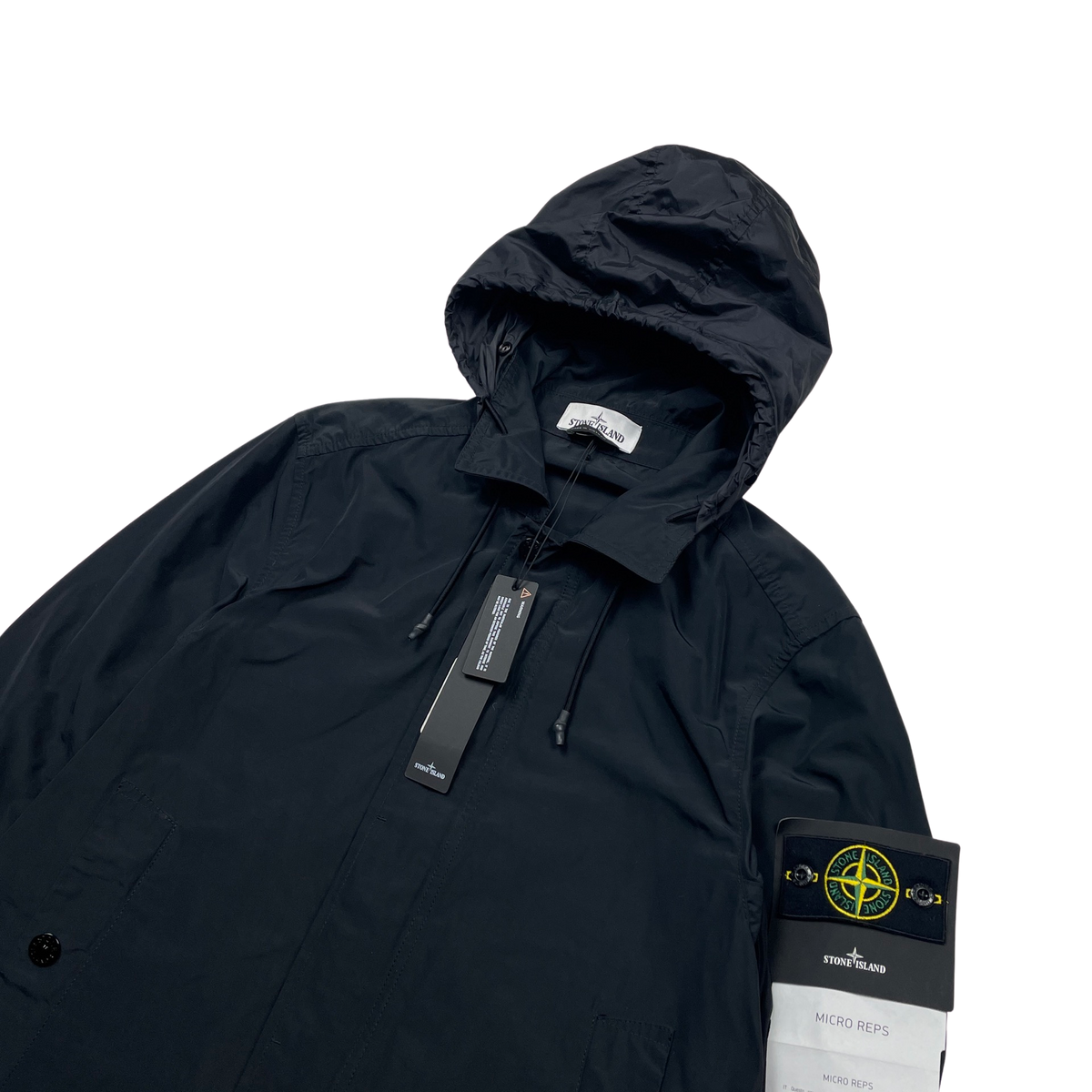 Stone island micro reps 2025 jacket black