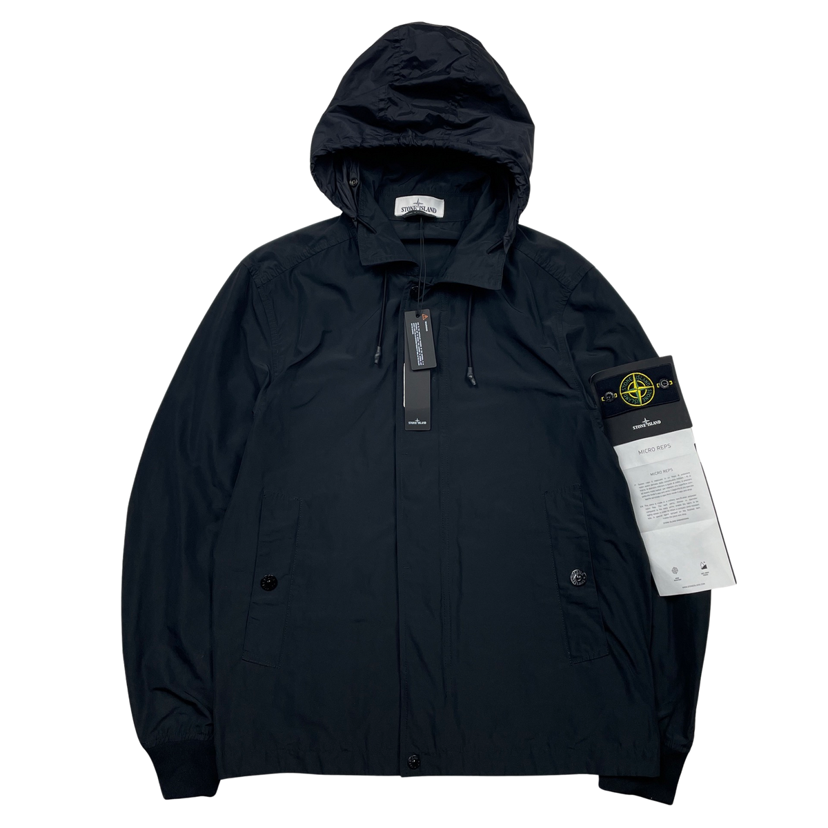 Stone island micro reps hotsell jacket black