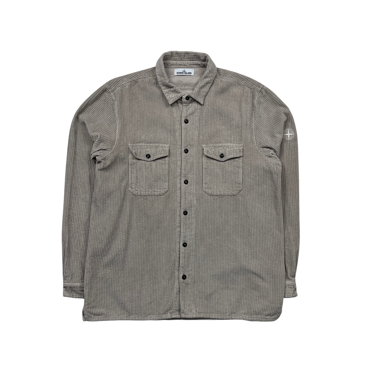 Stone Island AW2020 Beige Jumbo Cord Shirt - XXL