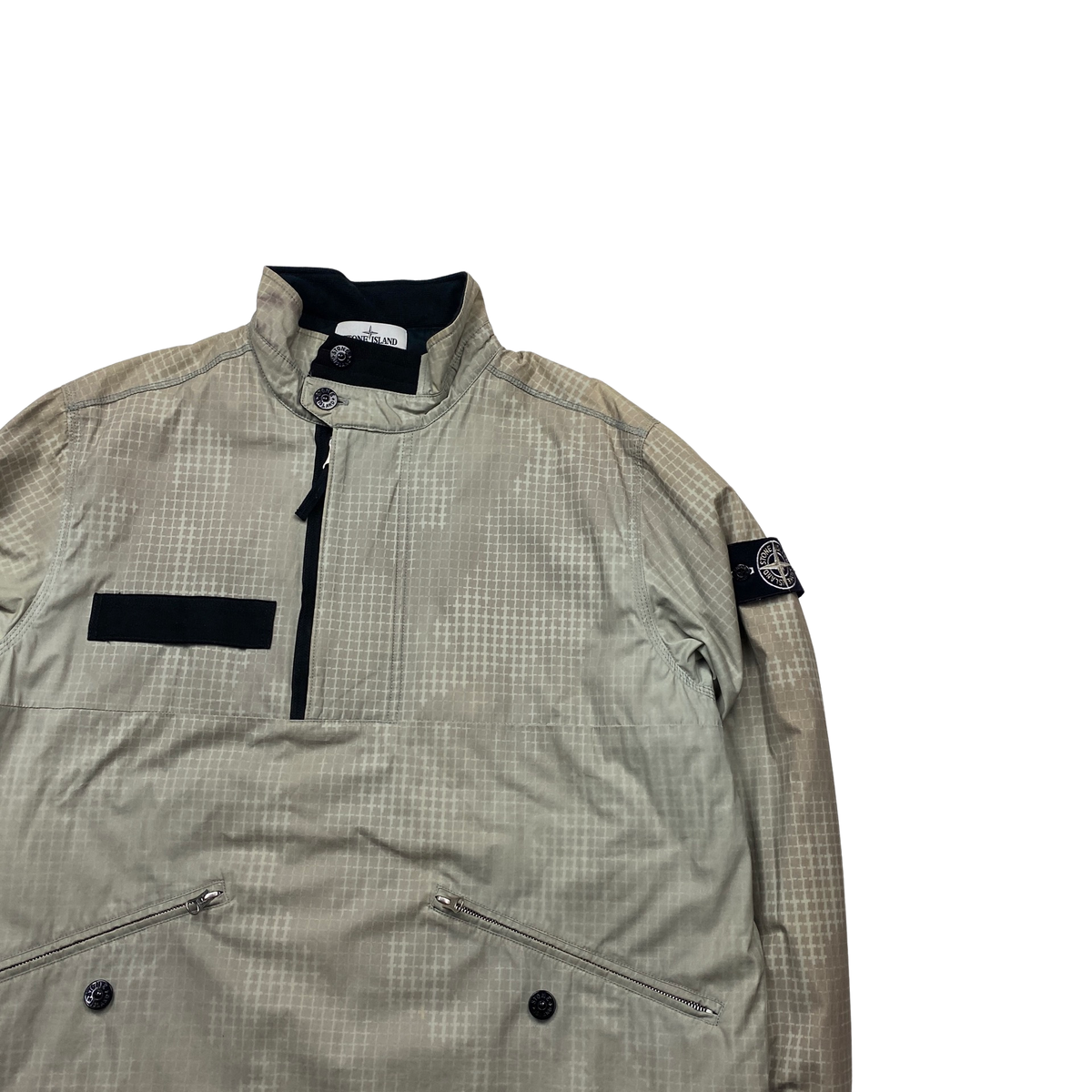 Stone island ice jacket 2024 si check grid camo