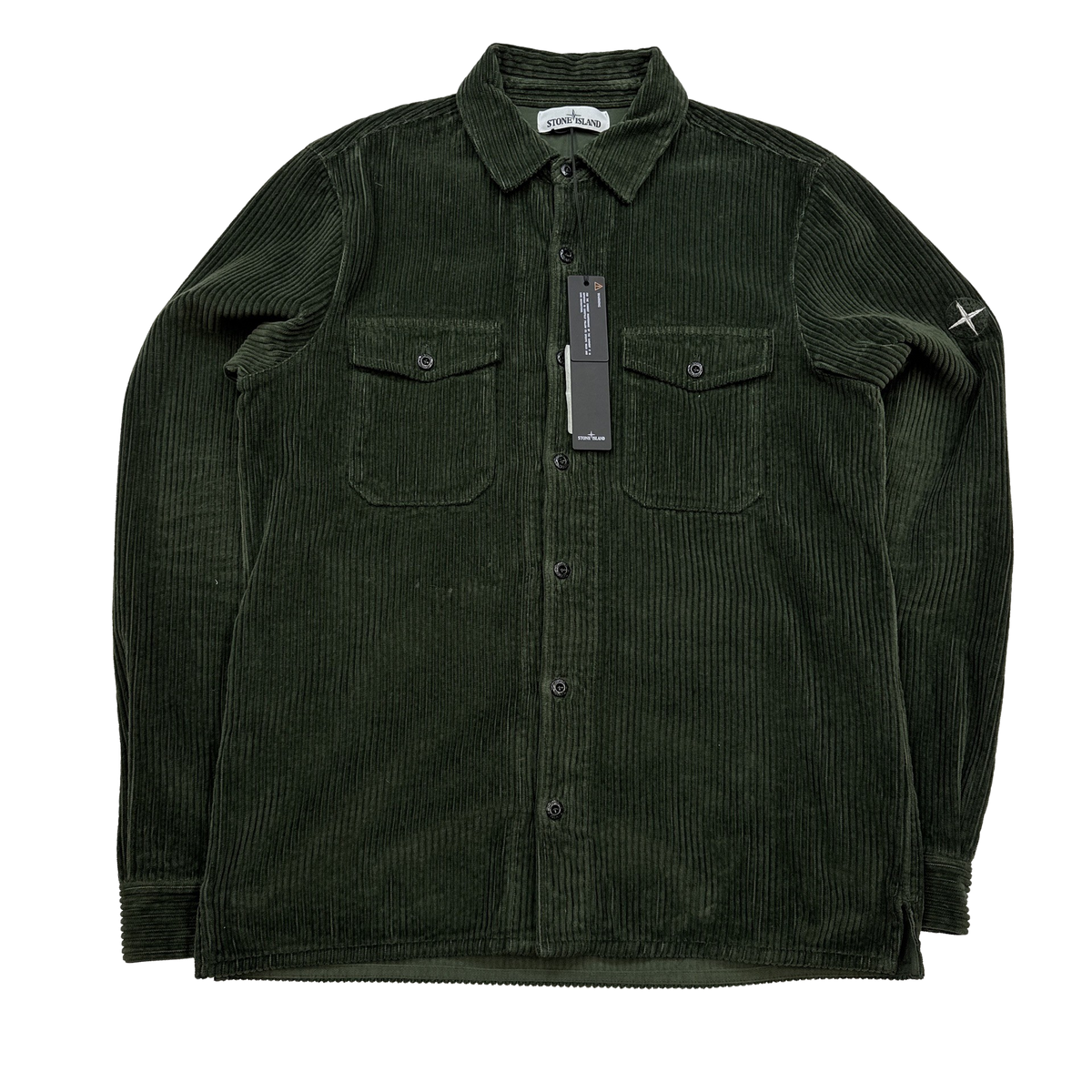 Stone Island AW2020 Green Jumbo Cord Shirt - Medium