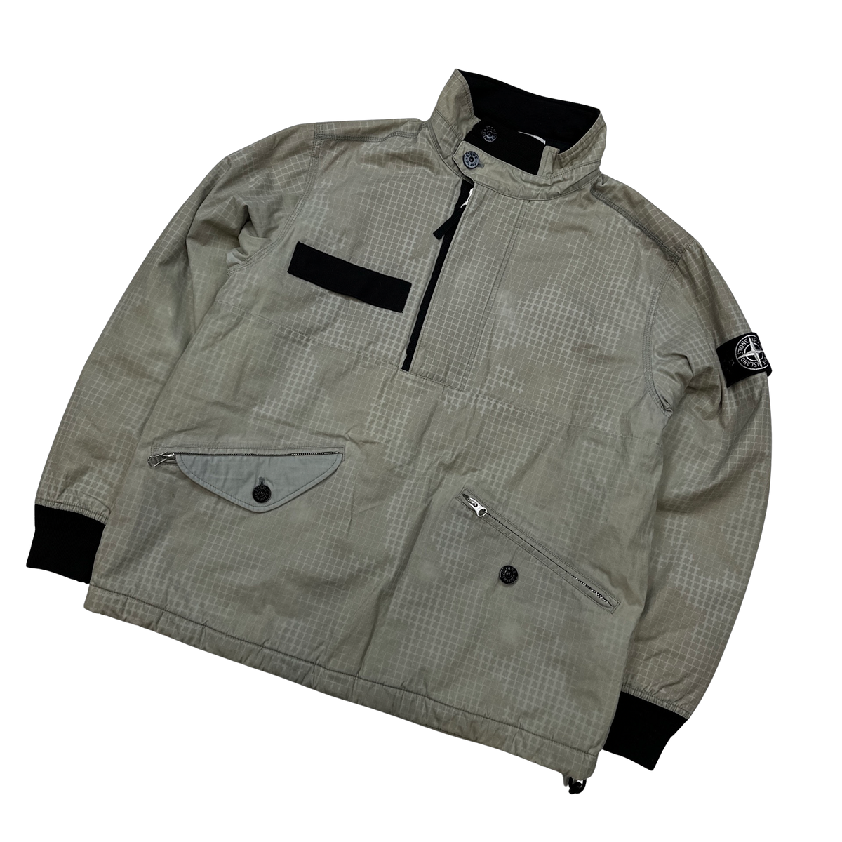 Stone island ice jacket 2024 si check grid camo