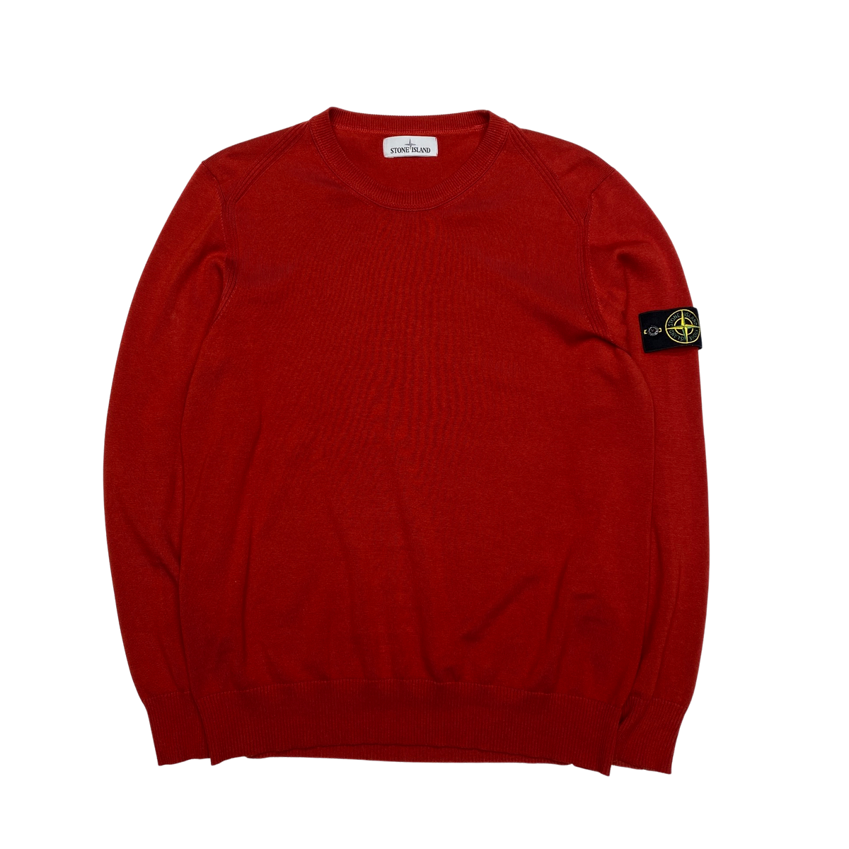 Stone island hotsell red crewneck