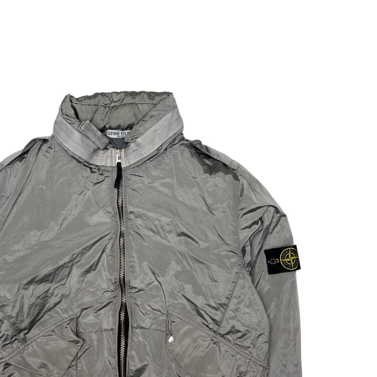 Stone Island Silver 2008 Nylon Metal Quilted Jacket – Mat's Island
