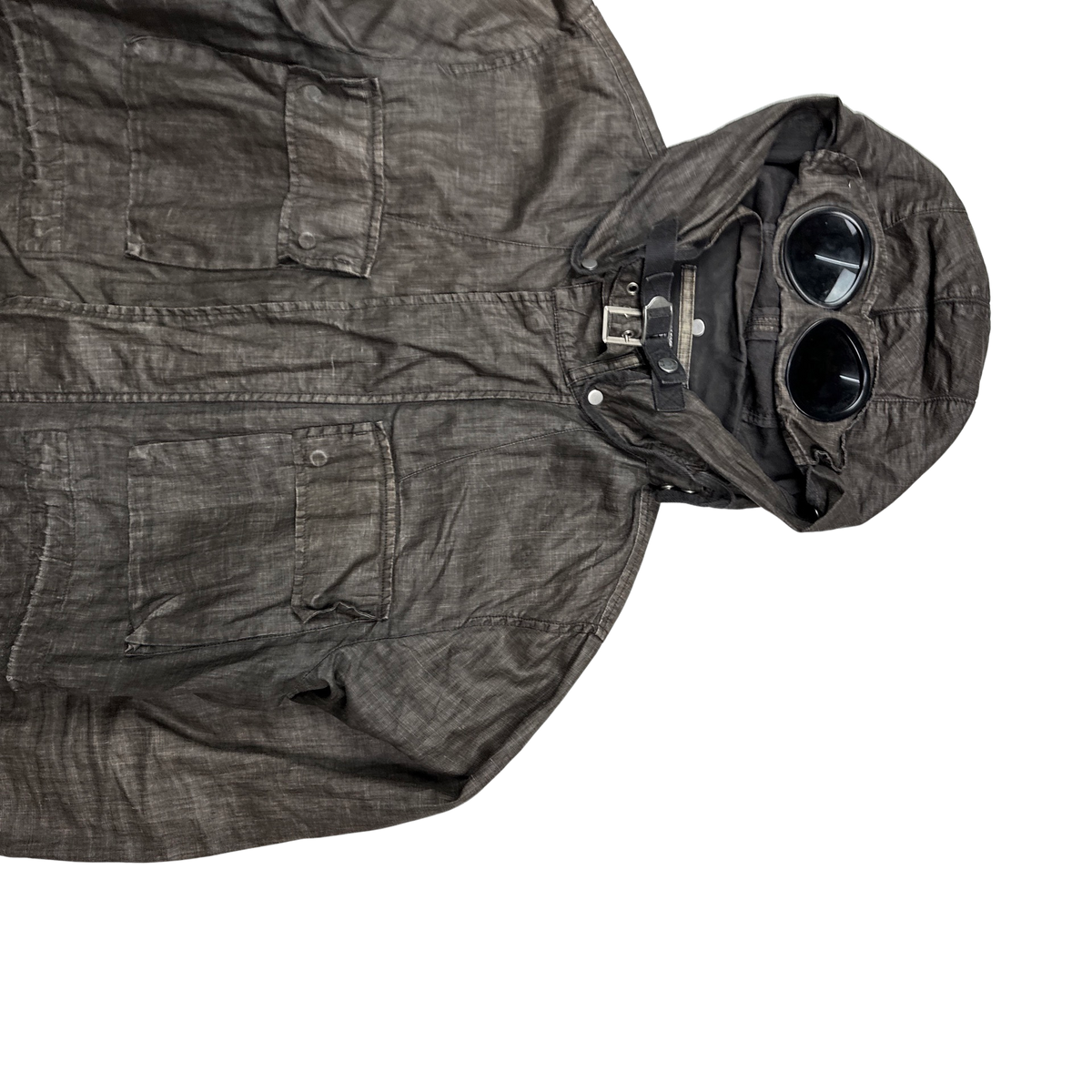 CP Company 2004 Vintage Lino Flax Goggle Jacket - Medium