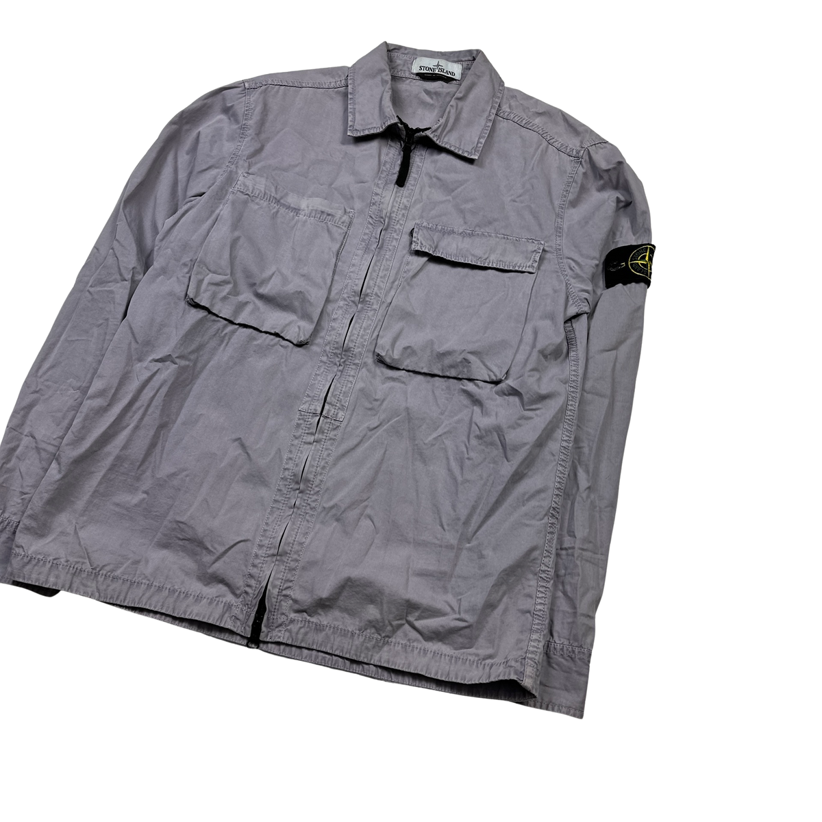 Stone island outlet lavender overshirt