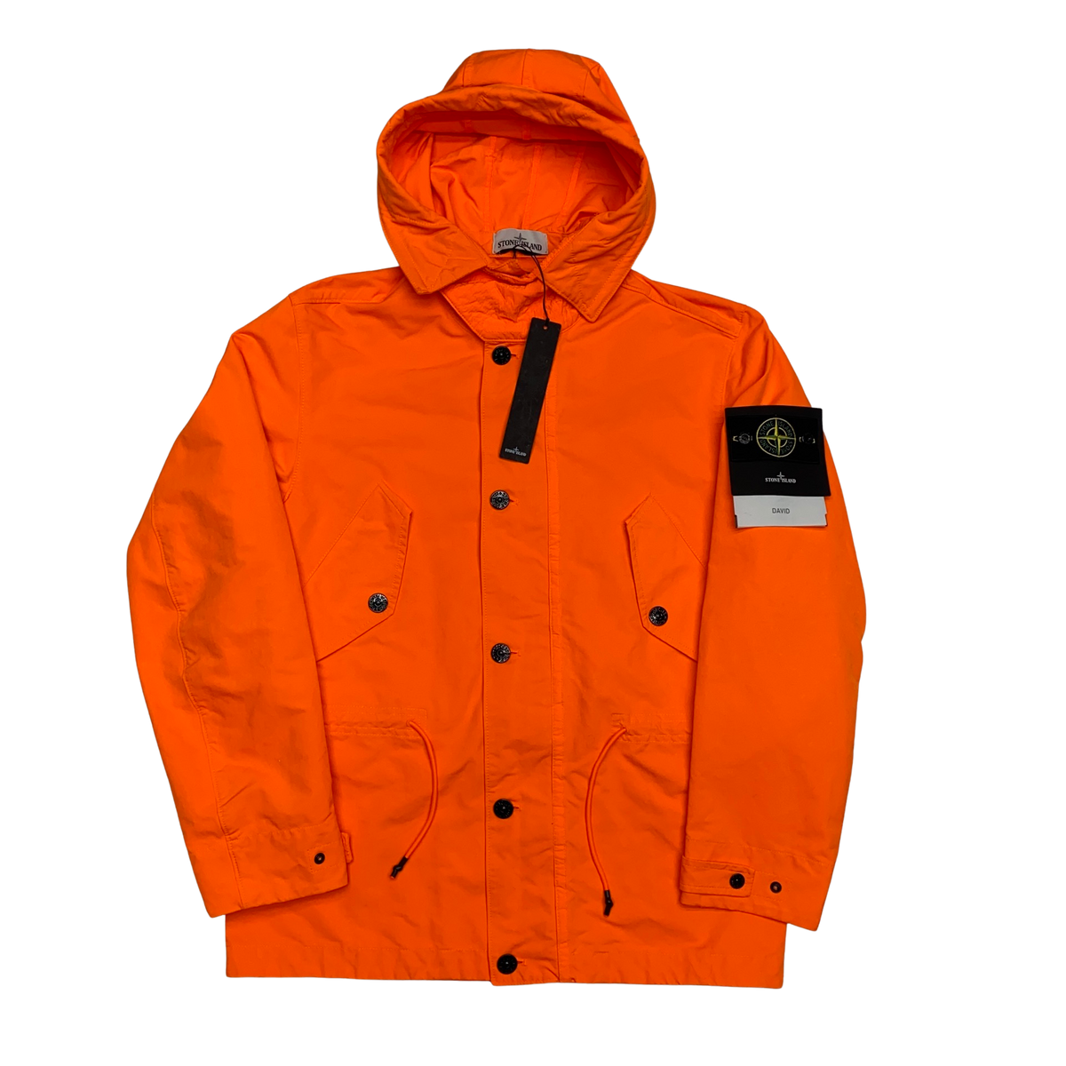 Stone Island 2019 Orange David Fluo Parka Jacket