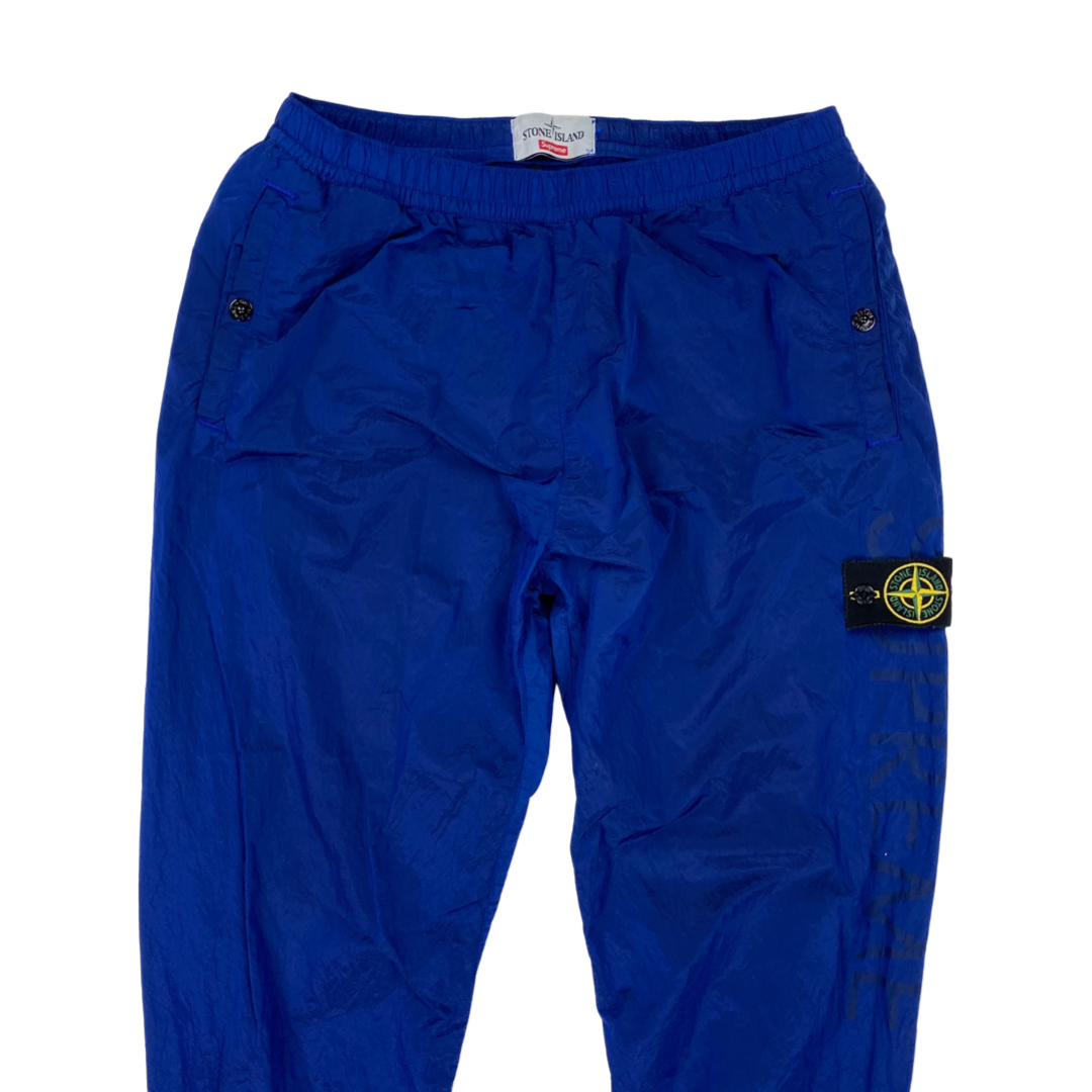 Stone Island x Supreme Blue Nylon Metal Trousers