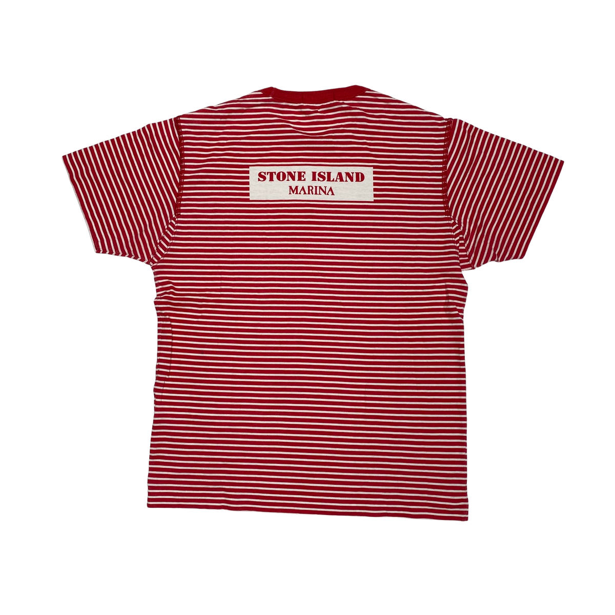 Stone island marina striped best sale t shirt