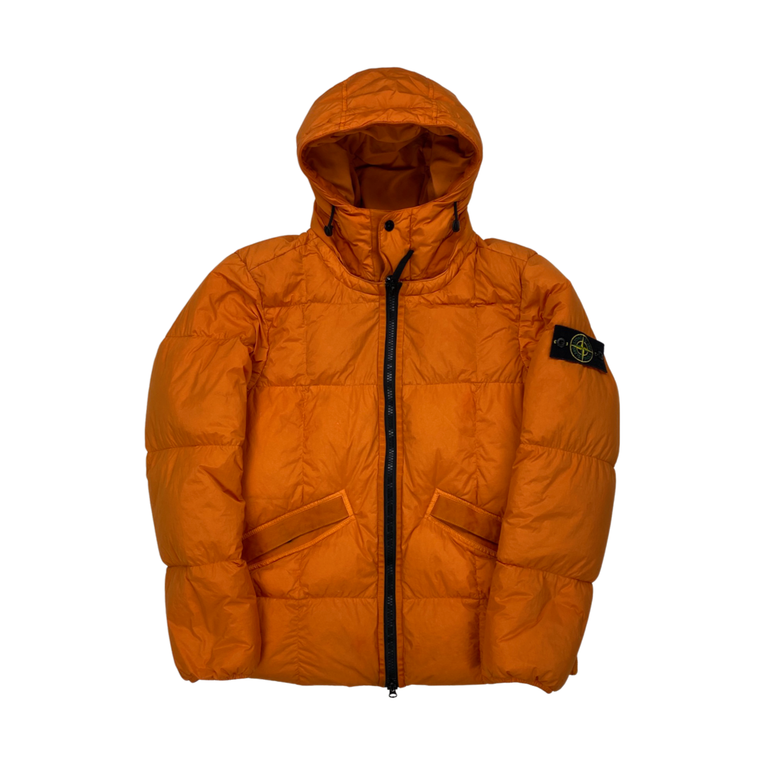 Orange stone cheap island puffer jacket