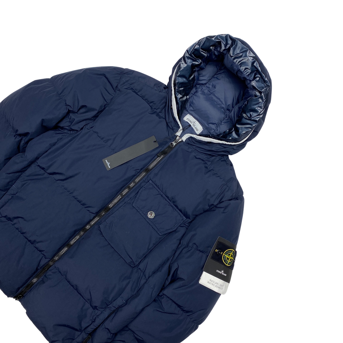 Stone Island Navy Naslan Light Watro Down TC Puffer – Mat's Island