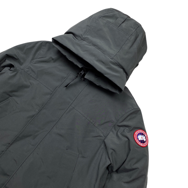 Canada Goose Graphite Grey Hooded Puffer Parka - Large