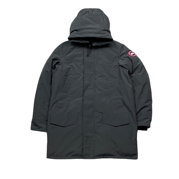 Canada Goose Graphite Grey Hooded Puffer Parka - Large