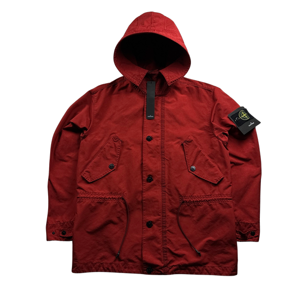 Stone Island 2019 Red David TC Parka Jacket - Large