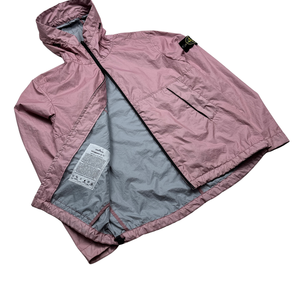 Stone Island 2020 Pink Membrana 3L TC Hooded Jacket - Medium