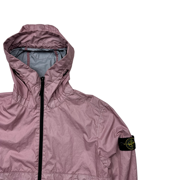 Stone Island 2020 Pink Membrana 3L TC Hooded Jacket - Medium