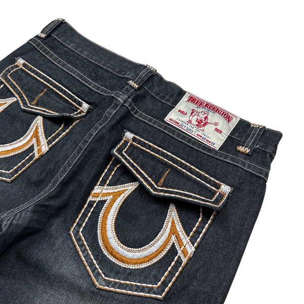True Religion Joey Super T Contrast Stitch Denim Jeans