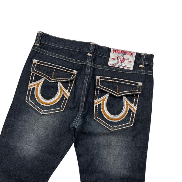 True Religion Joey Super T Contrast Stitch Denim Jeans