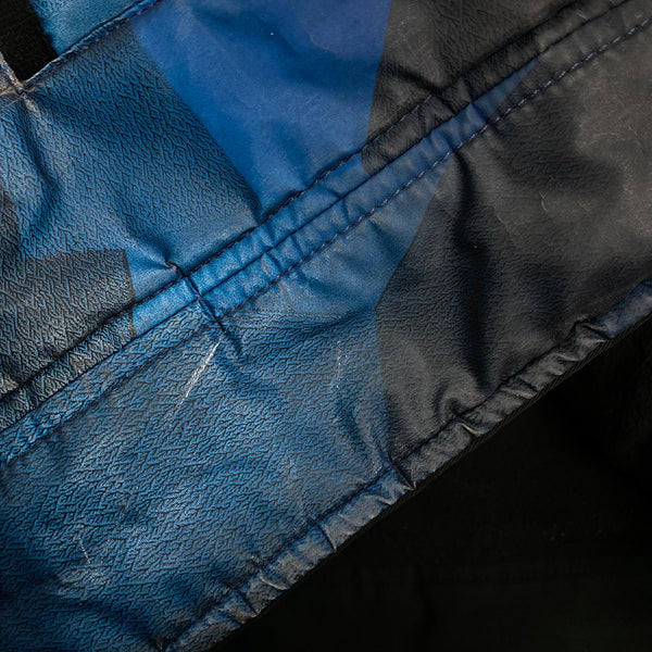 Stone Island Blue Fleece Lined Camo Reflective Jacket - Large