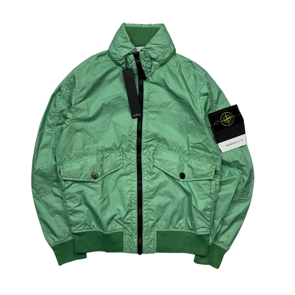 Stone Island Green Membrana 3L TC Rain Jacket - Small