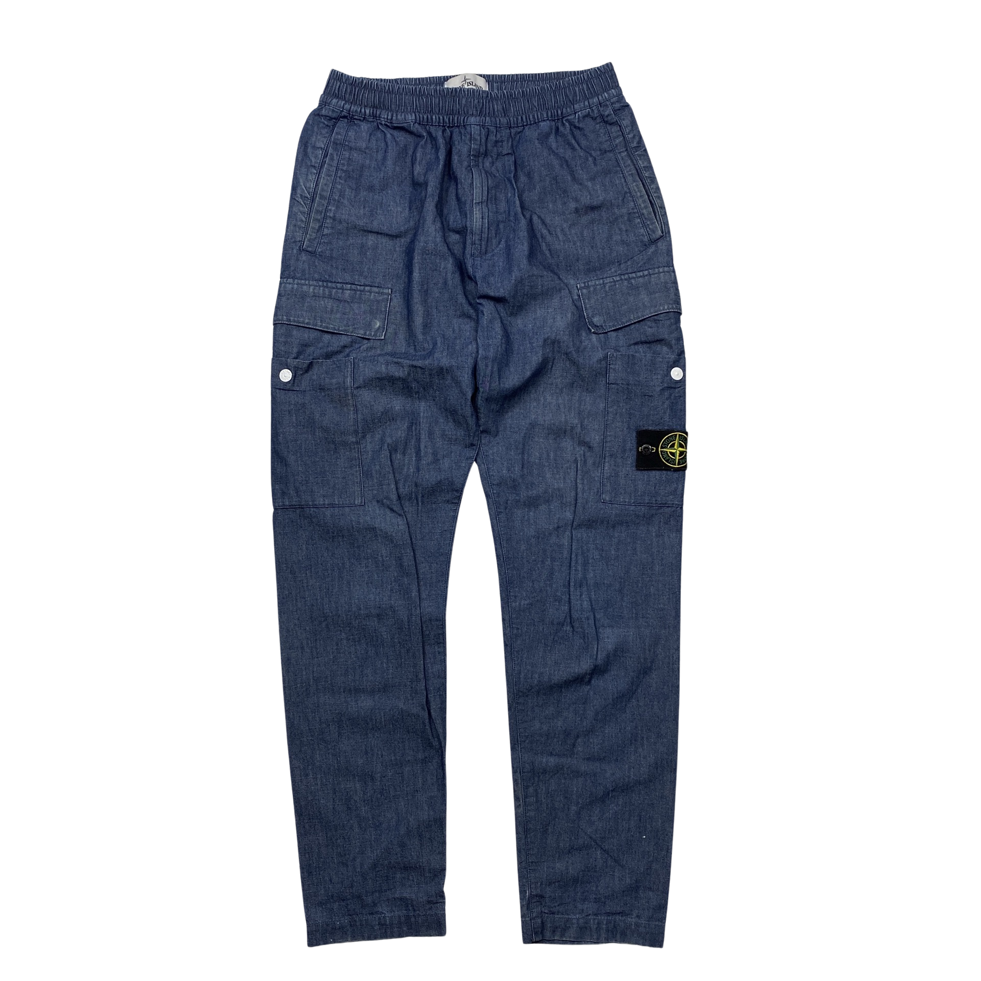 Stone Island 2021 RE T Blue Cargo Trousers - 29