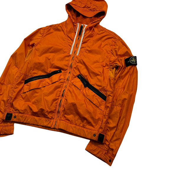 Stone Island 2012 Orange Membrana TC Hooded Jacket - Large – Mat's