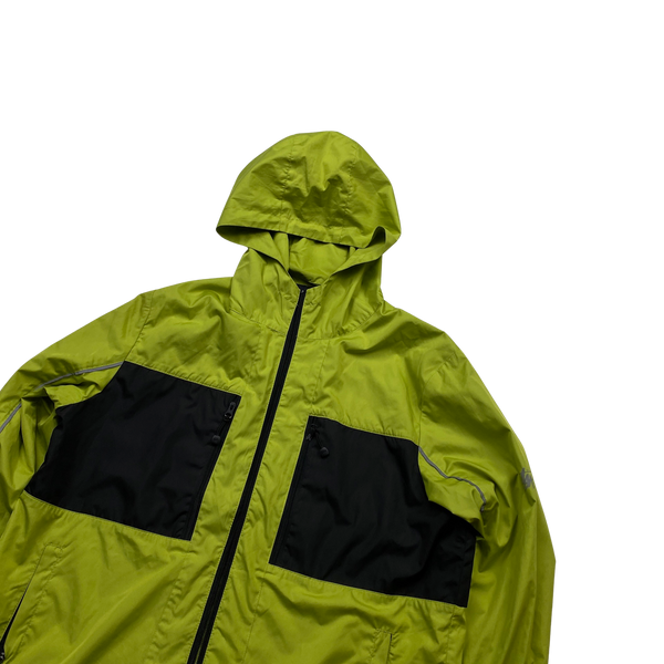 Stussy Green Panelled Windbreaker Jacket - Medium