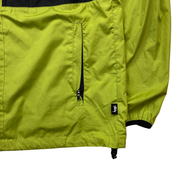 Stussy Green Panelled Windbreaker Jacket - Medium