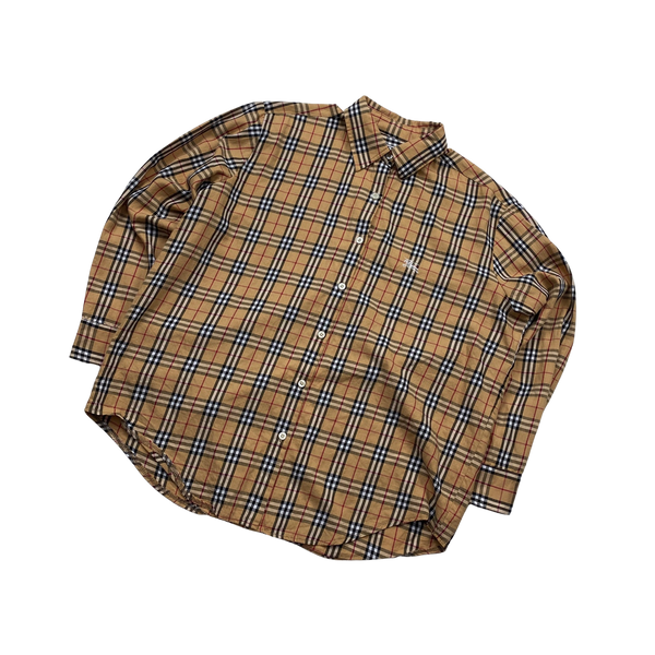 Burberry shirt button clearance up