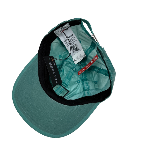 Stone Island x Supreme Teal Silk Cap