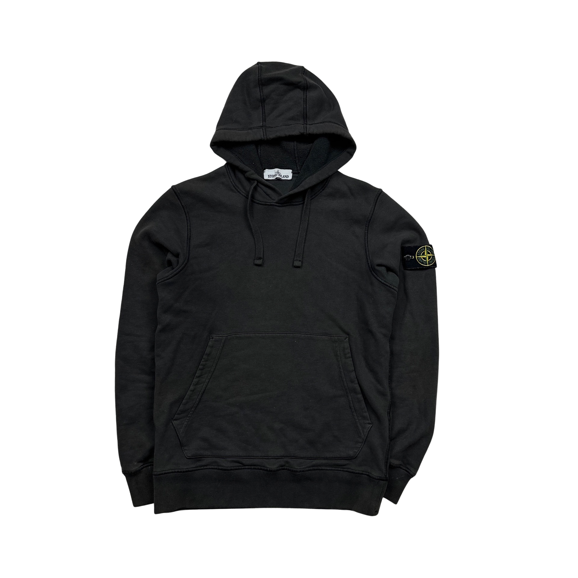 Stone Island 2020 Grey Cotton Pullover Hoodie Small
