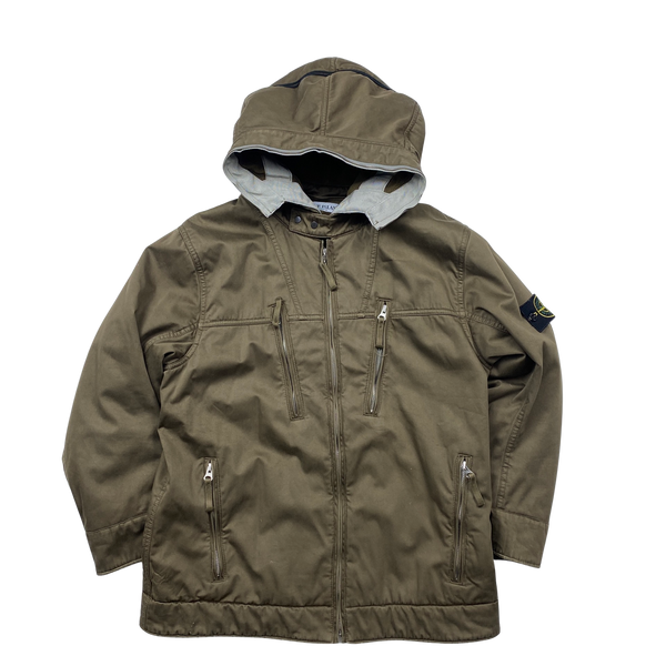 Stone Island Brown 2010 Raso Gommato Jacket - Medium – Mat's Island