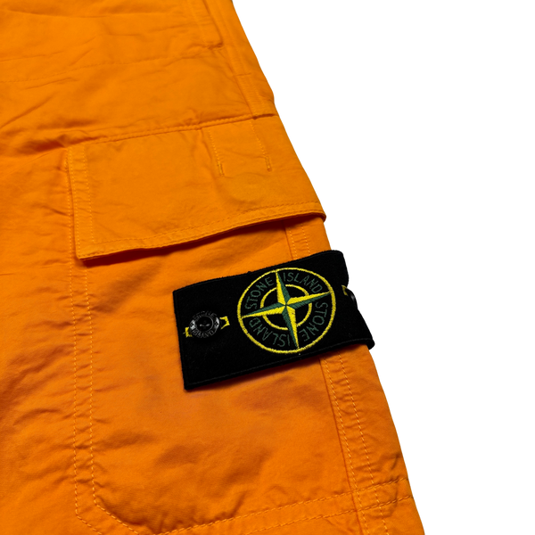 Stone island hot sale orange overshirt