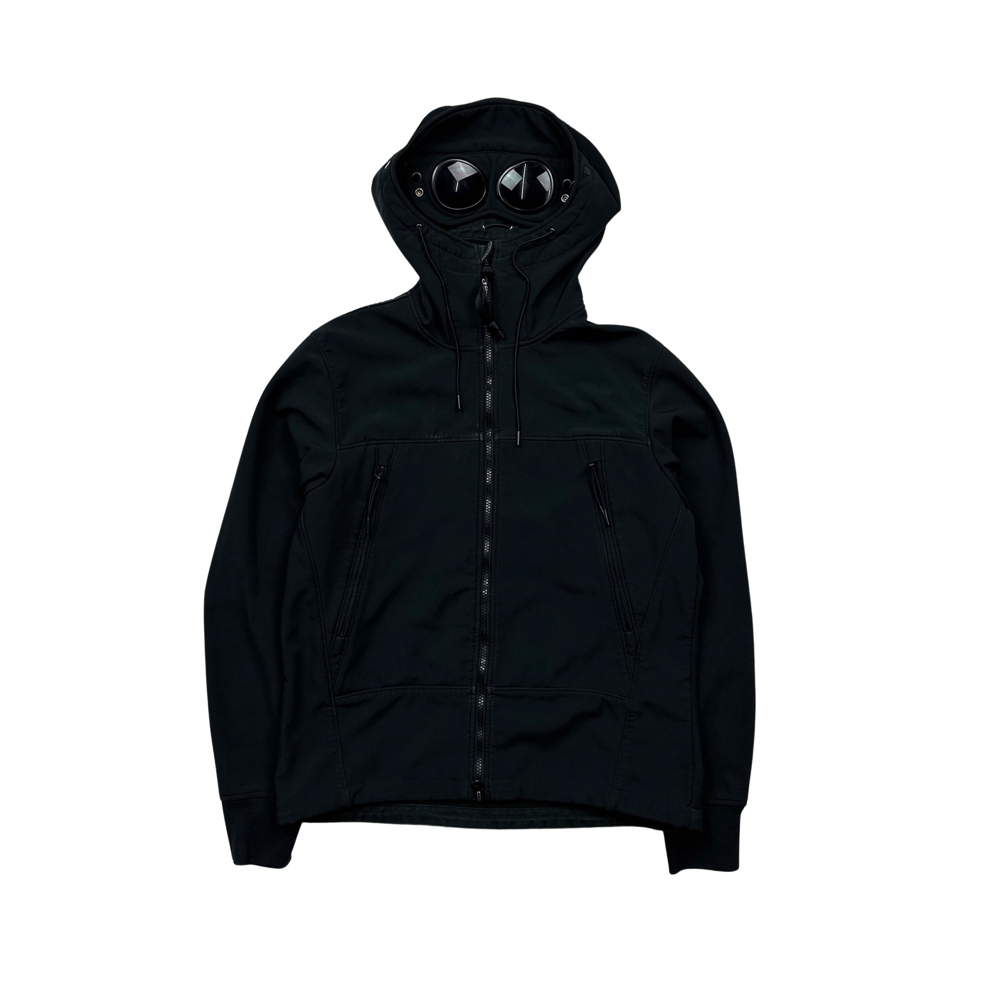 CP Company Black Goggle Soft Shell Jacket Large Mat s Island