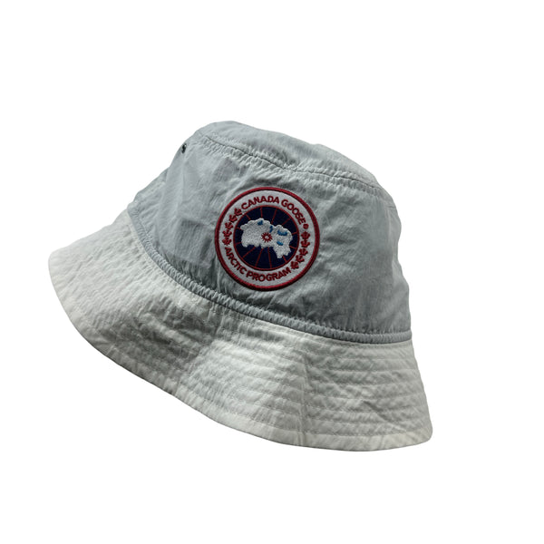 Canada Goose Haven White Nylon Bucket Hat - Medium/Large