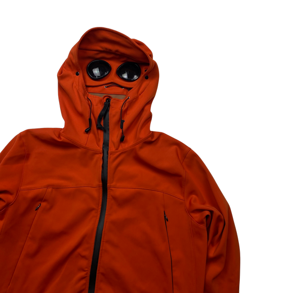 CP Company Orange Soft Shell Goggle Jacket Large Mat s Island