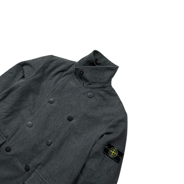 Stone Island 1999 Vintage Wool Duffle Jacket - Large