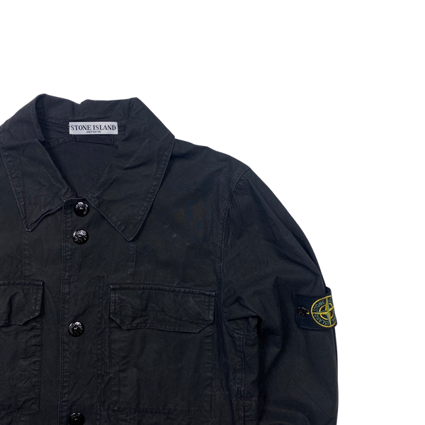 Stone island hot sale overshirt black