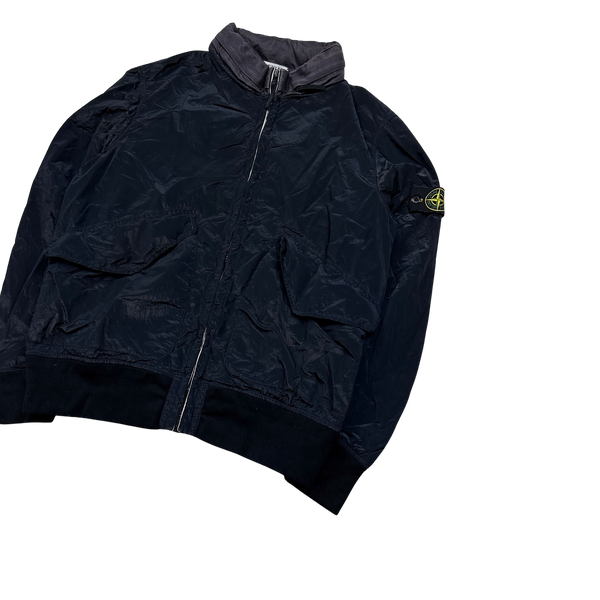 Stone Island 2011 Navy Nylon Metal Bomber Jacket - XL