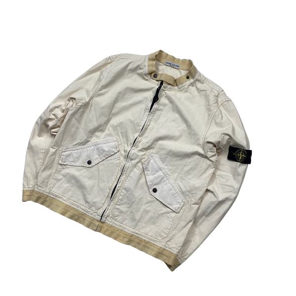 Stone Island 2006 Off White Thick Cotton Jacket - XL