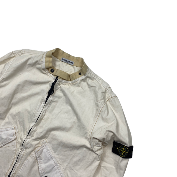 Stone Island 2006 Off White Thick Cotton Jacket - XL