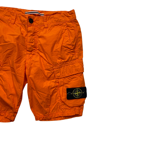 Stone Island 2016 Orange Cargo Shorts - 30"