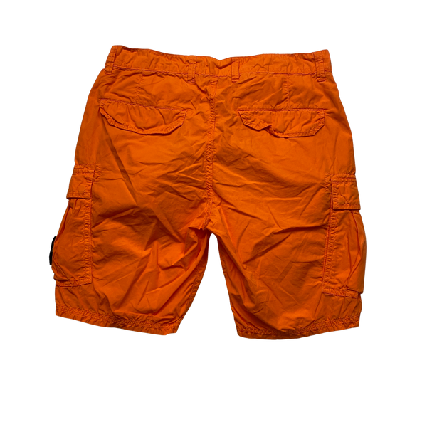 Stone Island 2016 Orange Cargo Shorts - 30"