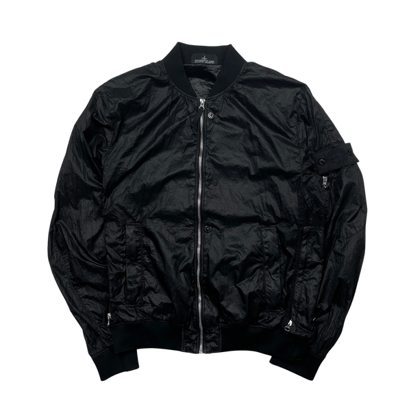 Stone Island Black Lucid Shadow Project Bomber Jacket - Medium – Mat's ...