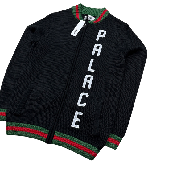 Palace 'Gucci' Zipped Knitted Jumper - Small