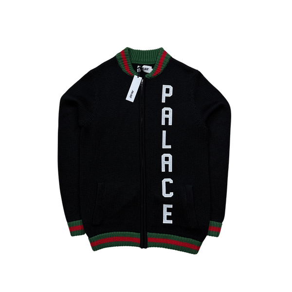 Palace 'Gucci' Zipped Knitted Jumper - Small