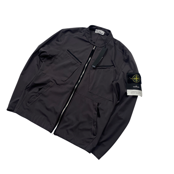 Stone Island Garment Dyed Nylon Jersey R Jacket - Large